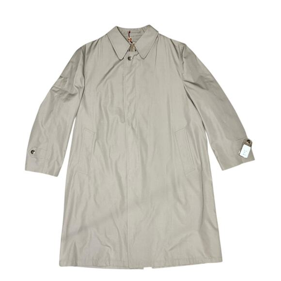 Christian Dior Le‎ Connaisseur Trench Coat Men 44R Beige Lined Quiet Luxury Wool - Picture 1 of 10
